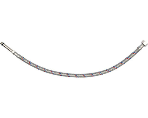 Шланг водопровідний з опліткою з нерж сталі FALA l= 500мм Ø= 8/12, з'єдн F-3/8" х M-M10x1- 50мм 1МПа