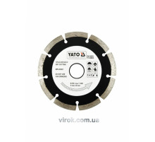 Диск алмазний сегмент YATO : "SEGMENT" Ø= 125x8.0x22,2 мм. H= 2,2 мм [20/160]