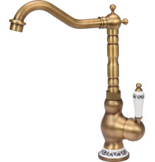 Змішувач води FALA для кухонної раковини "RETRO BRONZE 4" з кульовим регулятором [12]