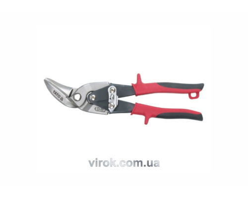 Ножницы по металлу YATO: L=235 мм, левые, Cr-Mo [6/36]