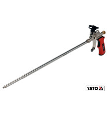 Пістолет для нанесення монтажної піни YATO: подовжений аплікатор- 500 мм, алюмінієвий корпус [20]