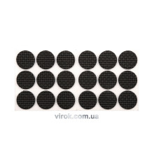 Протектор самоклеючий VOREL 25мм, набір 18шт чорні [24/432]