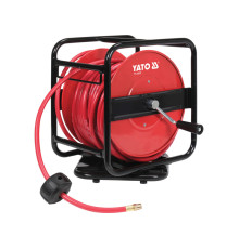 Шланг пневматичний ПВХ на котушці YATO з швидкоз'єдн. наконеч-ми 1/4", Ø=8мм, тиск- 20Bar, l=30м [1]