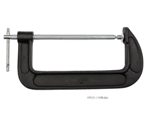 Струбцина з гвинтовим затиском "G" подібна YATO; l= 200 мм (8") [12]