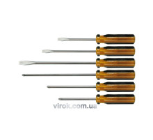 Набір викруток VOREL : пластмасова ручка. 6шт. [20/80]