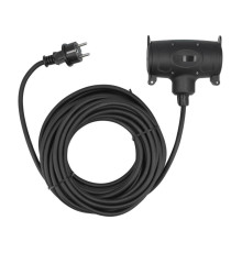 Кабель-подовжувач для будів. робіт мереж 230В YATO, 2 гнізда l= 25м. струм- 16А, 3-жильний S=1,5 мм²