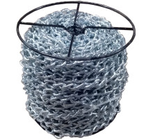 Ланцюг кручений ланкою оцинкований ТМ "VIROK" DIN 5686; Ø= 3 мм, 25 кг, l= 104 м ± 1,0% (TR)