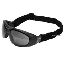 Очки защитные YATO затемнены с регул. эластичным пояском [12/240]