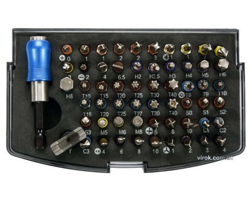 Набір насадок викруткових YATO з тримачем : 1/4", 59 шт. [20]