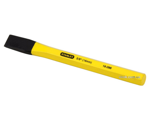 Зубило по металлу STANLEY, l=171 мм, жало w=16 мм.