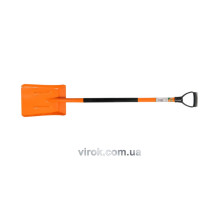 Лопата совкова FLO з підвищеним бортом  з метал. держаком з DY ручкою наконечником  [120]