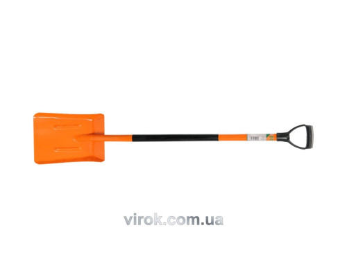 Лопата совковая FLO с повышенным бортом из металл. ручкой с DY ручкой наконечником [120]