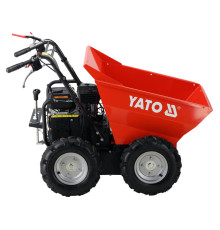 Самоскид-міні бензин. YATO P= 4.1 кВт, двиг- 196см3, вантажопід- 300кг, швидк.- 3,6 км/год бак- 3,6л