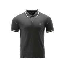 Футболка ПОЛО черная YATO, разм. 2XL/ выс- 78 см х шир- 61 см, 100%- хлопок