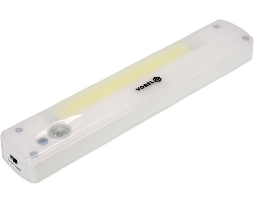 Лампа ночная с датчиком движения VOREL: питание от 3хААА батареек, диодная, 3Вт, 120Lm, с магнитом [25]