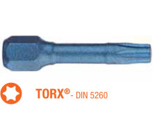 Насадка викруткова ударна USH Blue Shock TORX T40 x 30 мм Уп. 5 шт.