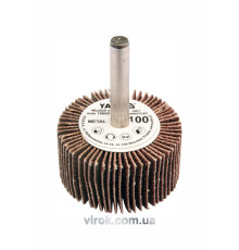 Круг пелюстковий шліфувальний YATO : подовжений Ø= 40 мм К80, шпиндель Ø= 6 мм, H= 20 мм [10/60]