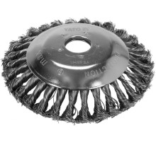 Щетка - крацовка дисковая из плетеной проволоки YATO Ø= 150/25,4 мм к газоно-косе [30]