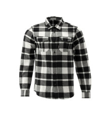 Рубашка фланелевая бело-черная, YATO разм. S/ 75см х 50см,100%-хлопок [40]