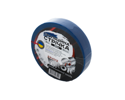 Стрічка ізоляційна VIROK : 18 мм 20 м x 0,18 мм СИНЯ [156]