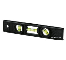 Рівень STANLEY "Torpedo" : L= 20 см, 3 капсули, АБС-(пастик) корпус