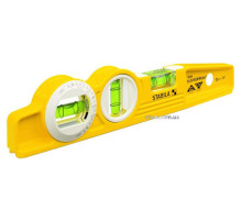 Рівень литий магнітний STABILA Type 81SVREМ : L= 25 см torpedo 3 капсули,1 обертова W360°+ чохол