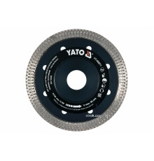 Диск відрізний алмазний по гресу, склу, кераміці YATO Ø=115x1.6x10x22.2 мм,в мокрому і сухому режимі
