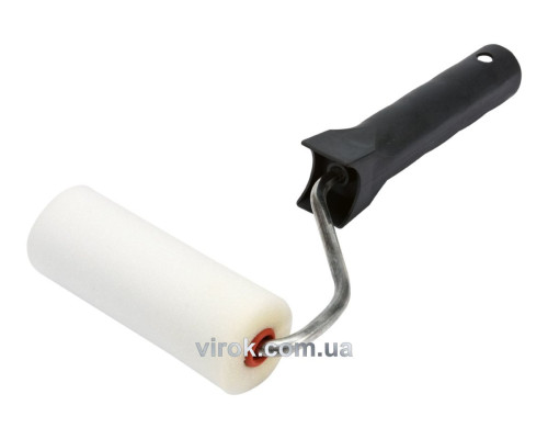 Валик в зборі малярний VOREL : L= 15 х 5 cм, тримач Ø=6 мм, поролоновий [50]