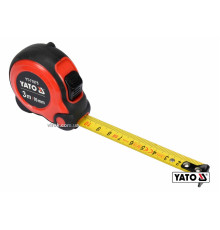 Рулетка YATO : L=3м x16мм, со стальной лентой, нейлоновым покрытием, двойной блокировкой [12/120]