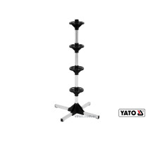 Стойка для хранения автомобильных шин YATO: 4 шины, B=225 мм, макс. вес – 100 кг [1]