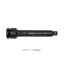 Удлинитель с переходником YATO: квадрат 1" - квадрат 3/4", L=250 мм [6/24]