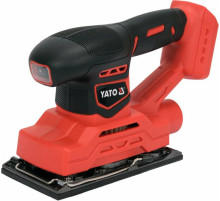 Шлифмашина вибрационная аккумуляторная YATO: 18В, 90х187 мм(БЕЗ АККУМУЛЯТОРА) [4]