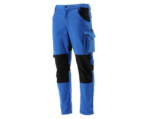 Штани робочі 4-WAY стреч SERWAL синьо-чорні YATO розм 2XL/ 96-102см, ріст- 182-192см, 11 кишень [10]