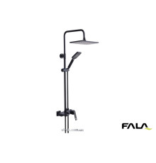 Душовий комплект NOIR 1 FALA: зі штивним і знімним розприскувачами(DW)