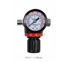 Клапан редукц. пневмат-й з манометром YATO, 1/4", P= 1.2 MPa  [25/50]
