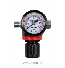 Клапан редукц. пневмат-й з манометром YATO, 1/4", P= 1.2 MPa  [25/50]