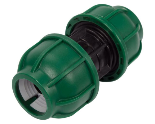 Муфта к водяным пластиковым трубам 25 мм- 25 мм FLO полипропиленовая, для давления 1 MPa [50]