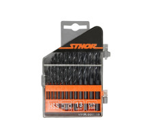 Набір свердл по металу STHOR HSS, Ø= 1,5 - 6,5 мм, 13 шт. [25/100]