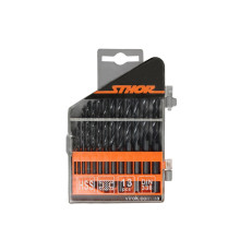 Набір свердл по металу STHOR HSS, Ø= 1,5 - 6,5 мм, 13 шт. [25/100]