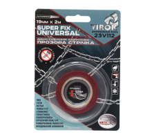 Стрічка 2-стороння акрилова VIROK Super Fix Universal: 19 мм х 2 м [30]