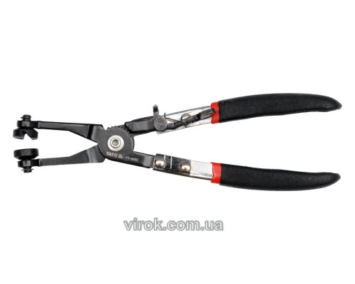 Щипці для розпірних затискуючих хомутів YATO Ø= 12 мм, l= 230 мм. з губками [6/36]