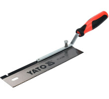 Ножівка з переставним руків'ям YATO : L= 410/250х 60 мм, 12 зубів/1", полот t= 0.6мм [6/48]