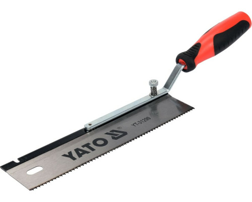 Ножовка с переставной рукояткой YATO: L= 410/250х 60 мм, 12 зубов/1", полот t= 0.6мм [6/48]