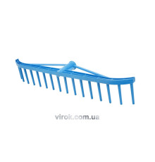 Граблі садові FLO 18-зубів пластмас. без ручки, l= 600 мм [10]