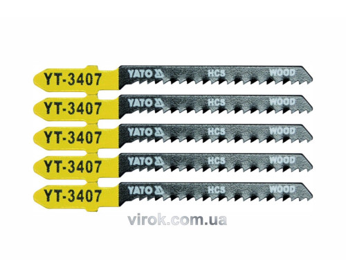 Полотно для электролобзика YATO : 13TPI, L= 75 мм. Уп. 5 Шт. [50/250]