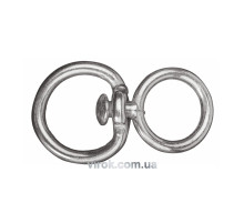 Вертлюг 5 мм с двумя кольцами Ø= 35 мм