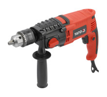 Дриль ударний мережевий 230B YATO P= 1200 Вт, з самозатискним металевим патроном для свердл Ø≤ 16 мм