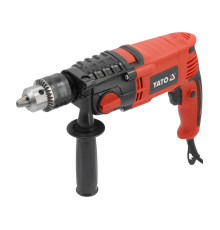 Дриль ударний мережевий 230B YATO P= 1200 Вт, з самозатискним металевим патроном для свердл Ø≤ 16 мм