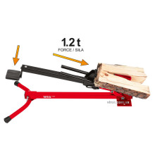 Дровокол ножний YATO : до заготовки l= 430 мм, Ø= 60-180 мм, сила натиску- 1.2 т [1]