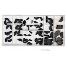 Шпонки півкруглі різних розмірів YATO; наб. 80 шт. [5/20/720]